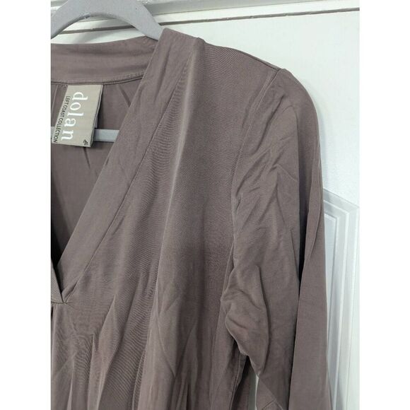 Anthropologie Dolan Tegan Tunic Dress‎ women's size medium taupe slinky - Picture 3 of 7